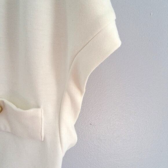 Collective Concepts White Short Sleeve Cardigan Size S - Picture 5 of 8